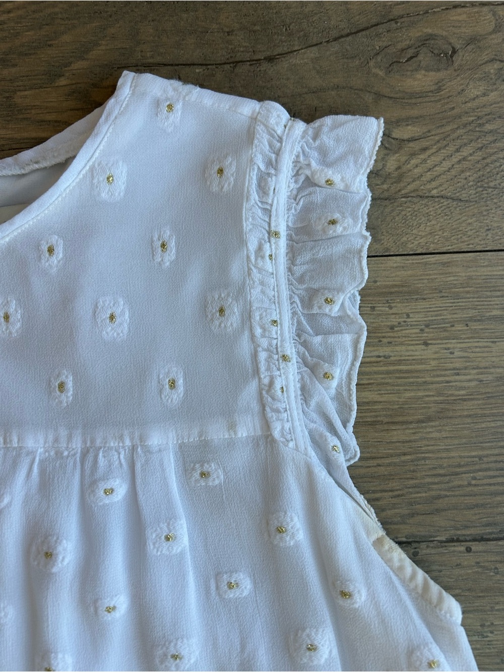 LOFT White Eyelet Sleeveless Top - Picture 2 of 7